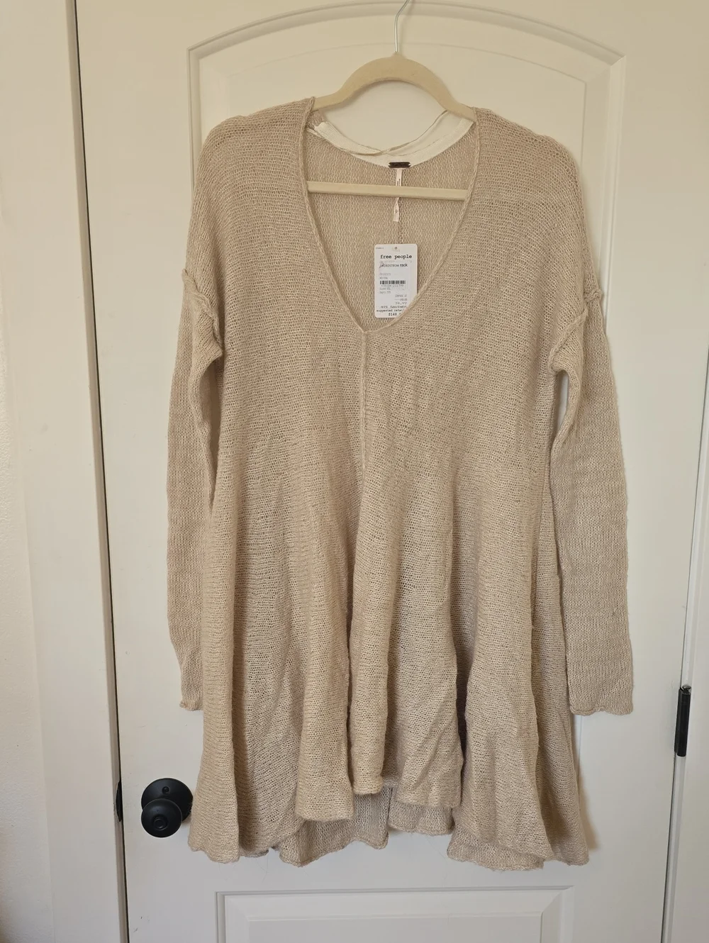 Free People Neutral Sweater Dress